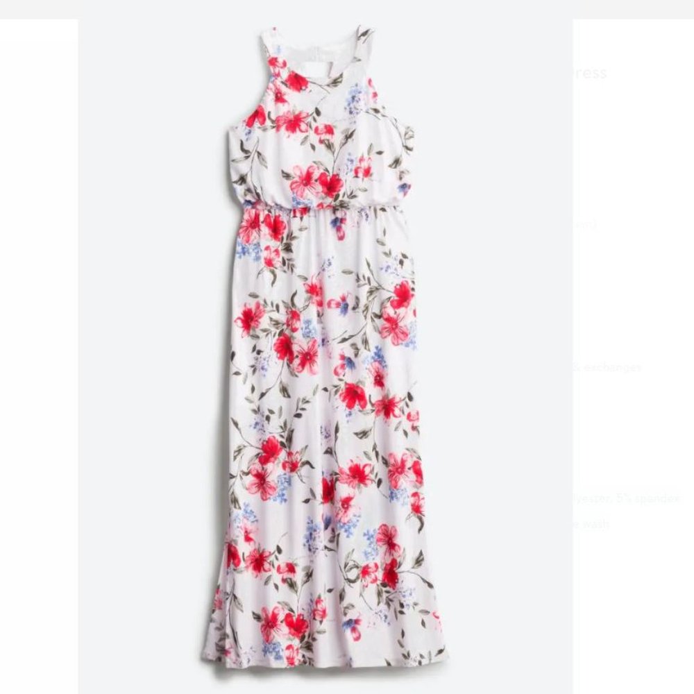Girls' Knit Maxi Dress Floral